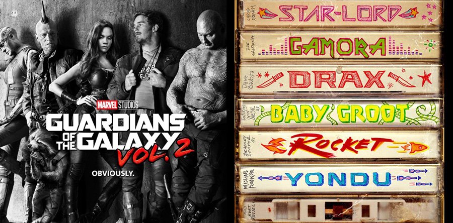 GUARDIANES DE LA GALAXIA VOL. 2 primeros posters