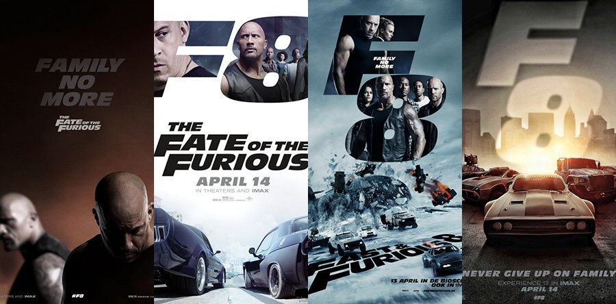 FAST & FURIOUS 8 posters