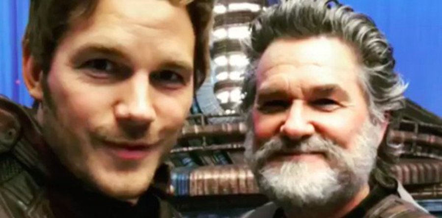 GUARDIANES DE LA GALAXIA VOL. 2 set: Chris Pratt, fan de Kurt Russell