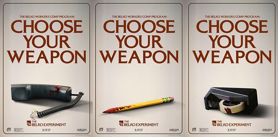 THE BELKO EXPERIMENT posters