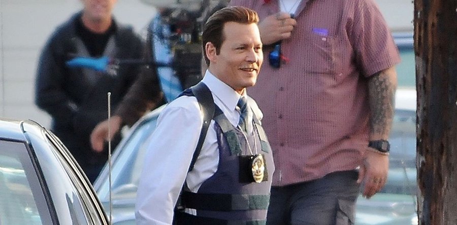 CITY OF LIES rodaje: Johnny Depp poli real de LA