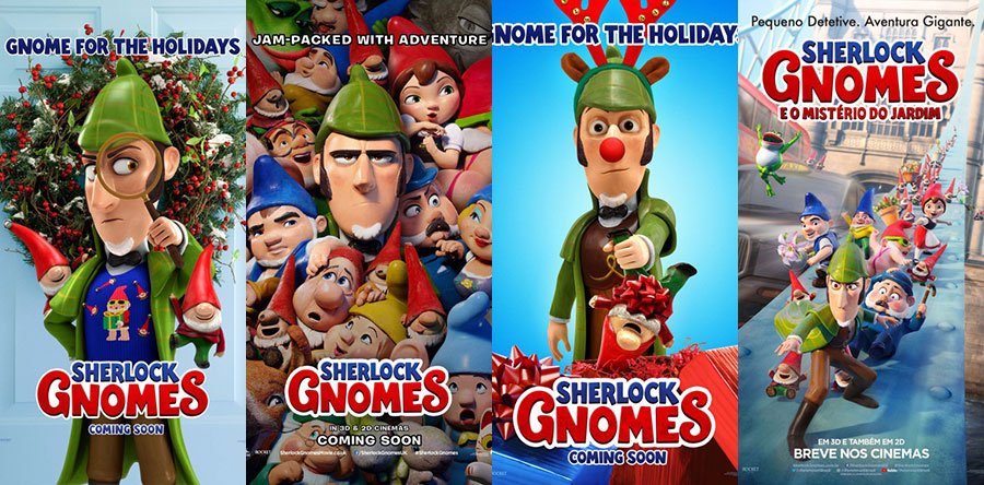 SHERLOCK GNOMES posters