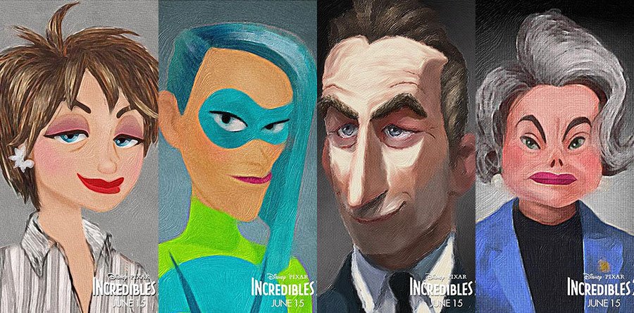 LOS INCREÍBLES 2 avance: Modelos increíbles