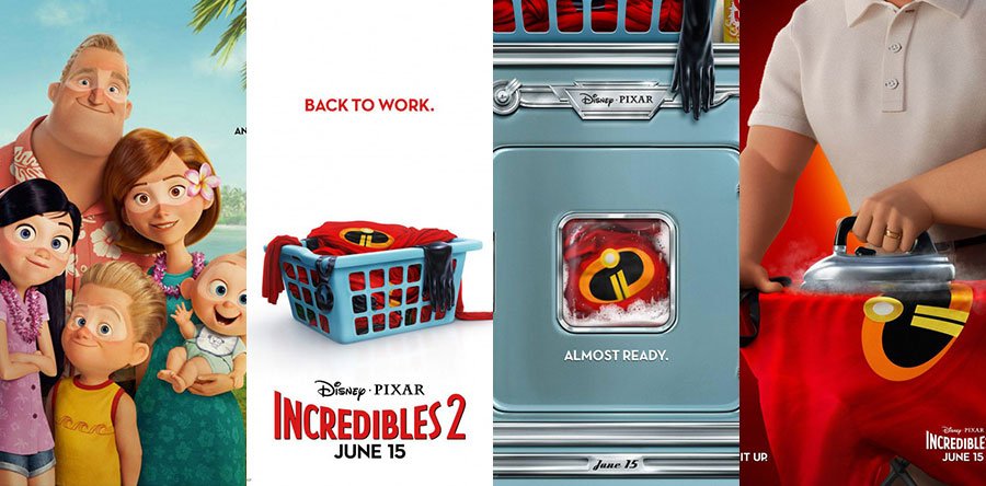 LOS INCREÍBLES 2 posters II