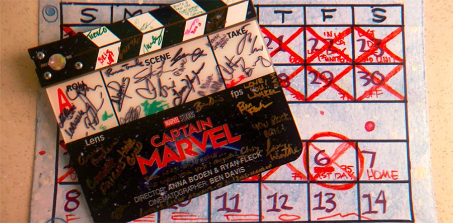 CAPTAIN MARVEL avance: Foto de final de rodaje