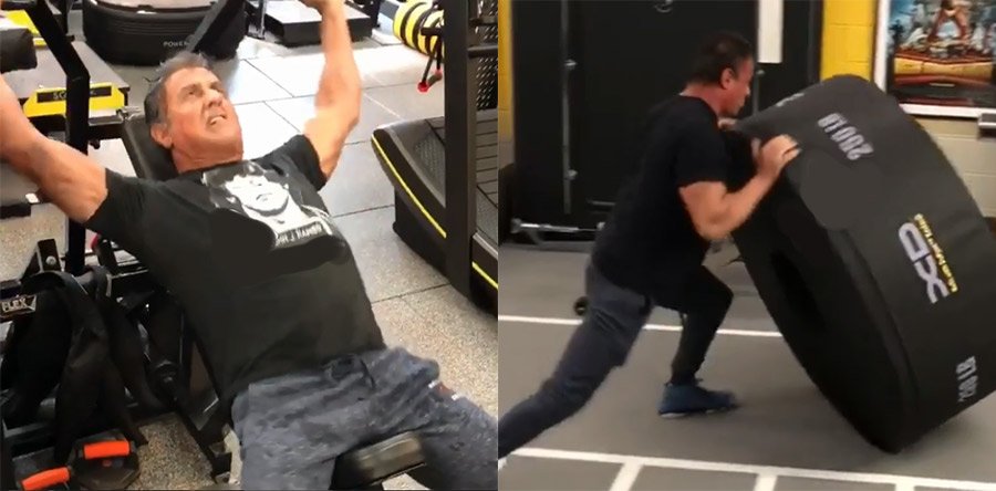 RAMBO 5 avance: Sly en el gim