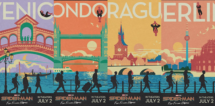 SPIDER-MAN: LEJOS DE CASA posters europeos