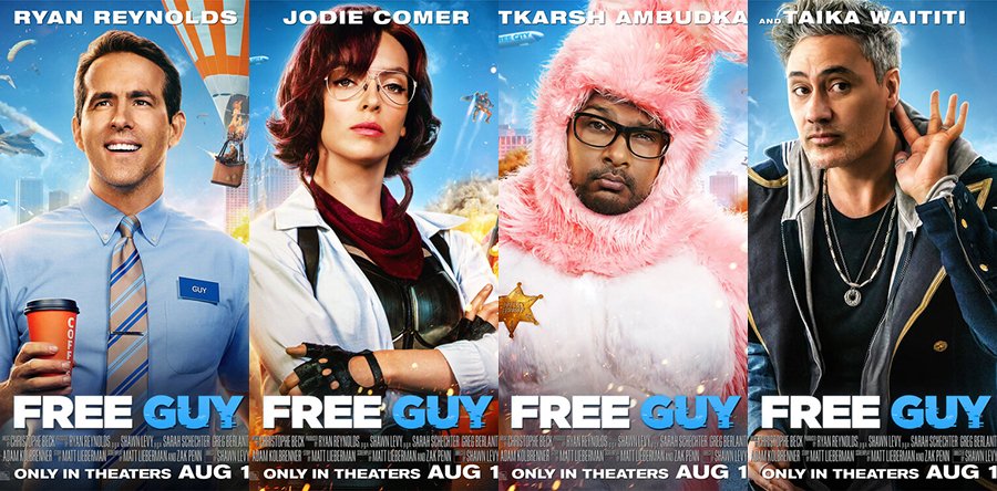 FREE GUY personajes
