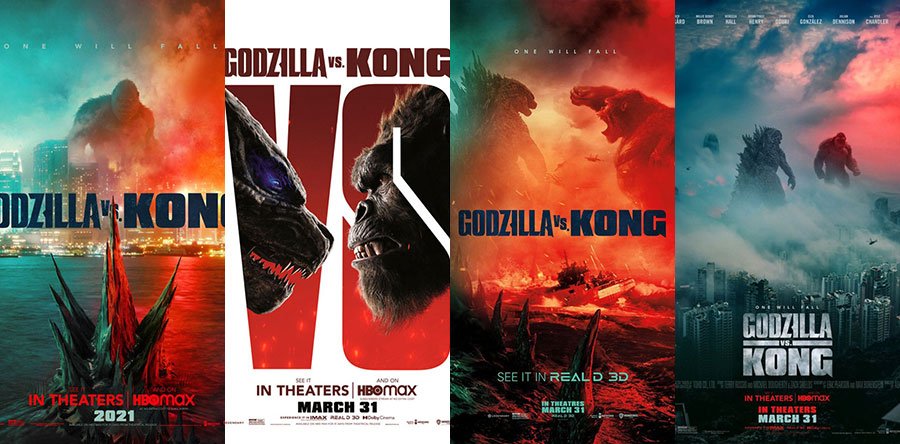 GODZILLA VS. KONG posters