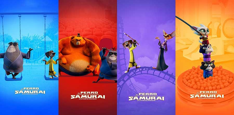 UN HÉROE SAMURÁI: LA LEYENDA DE HANK posters samuráis