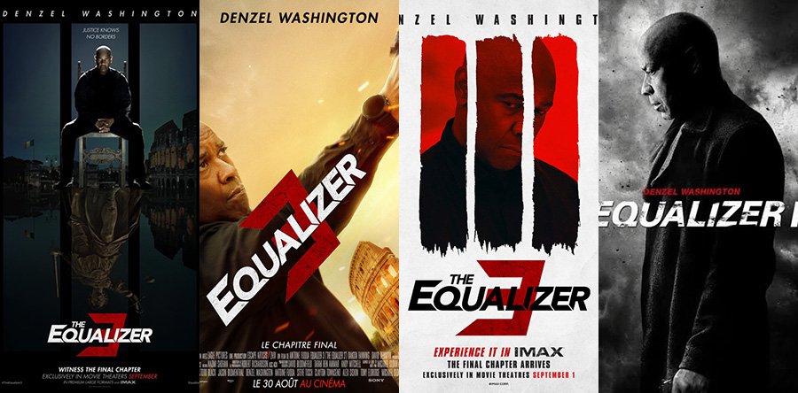 THE EQUALIZER 3 posters