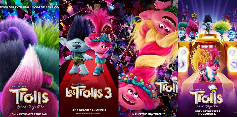 TROLLS 3: TODOS JUNTOS posters