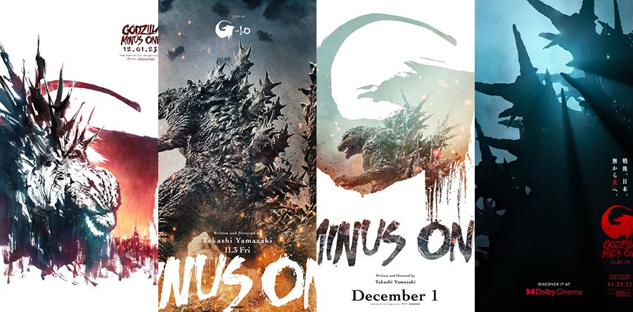 GODZILLA MINUS ONE posters