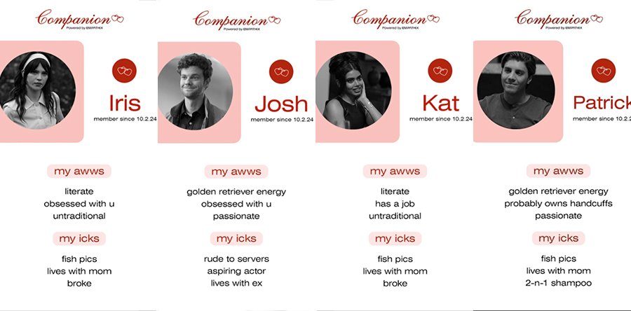 LA ACOMPAÑANTE personajes